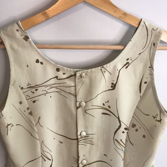 Un Jour Ailleurs Sleeveless Blouse Size 42 (US 8) Made in France. - Picture 4 of 8